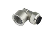 Pex-systemer - Roth Vinkel 90° 18 mm x 1/2" muffe rustfrit stål - 17046605.018
