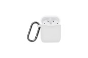 Mobil - Andet Tilbehør - NORTH Airpods Protective Case Silicone Carabiner White - 616501