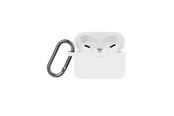 Mobil - Andet Tilbehør - NORTH Airpods Pro Protective Case Silicone Carabiner White - 616503
