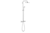 Brus og monteringstilbehør - Grohe NTempesta 210 brusesystem med termostat til væg, krom - 26848000