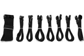 Strømkabel (intern) - DUTZO Sleeved strøm forlængerkabel Pro kit - Sort - DSC-PCEP30CMBLK
