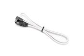 SATA & ATA kabel - DUTZO SATA kabel - Hvid - 0.5 m - Lige & 90° stik - DC-SATA9005WHT