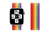 Smartwatch - Tilbehør - Lippa Apple Watch LGBT+ nylonrem 42/44/45/49 - Regnbuefarver - LPAW046