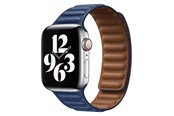 Smartwatch - Tilbehør - Lippa Apple Watch Magnetisk læderrem 38/40/41 - Marineblå / Brun - LPAW002