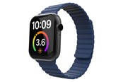 Smartwatch - Tilbehør - Lippa Apple Watch magnetisk silikonerem 42/44/45/49 - Marineblå - LPAW120