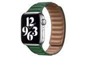 Smartwatch - Tilbehør - Lippa Apple Watch magnetisk læderrem 42/44/45/49 - Mørkegrøn - LPAW098