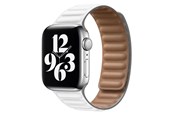 Smartwatch - Tilbehør - Lippa Apple Watch magnetisk læderrem 42/44/45/49 - White - LPAW094