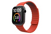 Smartwatch - Tilbehør - Lippa Apple Watch Magnetisk Silikonerem 38/40/41 - Rød - LPAW084