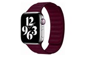 Smartwatch - Tilbehør - Lippa Apple Watch fintvævet rem 42/44/45/49 - Bordeaux - LPAW109
