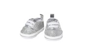 Dukker & Tilbehør - Heless Doll Sneakers Glitter Silver 30-34 cm - 1471