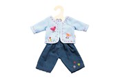 Dukker & Tilbehør - Heless Jacket with Jeans Blue/pink 28-35 cm - Assorted - 1504