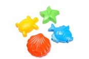 Udendørsleg - Androni Sand molds Sea animals 4 pcs. - 3609-0000