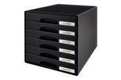 Arkivering & Opbevaring - Leitz Skuffekabinet Plus 6-skuffer Sort - 52120095