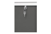 Konference & Præsentation - Nobo enclosed bulletin board - 965 x 665 mm - grey - 31333500