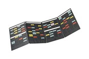 Konference & Præsentation - Nobo Mini - card planner board - 16 slots x 3 columns - black - 3084600