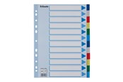 Arkivering & Opbevaring - Esselte - divider - 12 parts - for A4 - tabbed - multicolour - 15262
