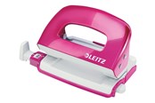 Skrivebordstilbehør - Leitz Hulapparat NeXXt WOW Mini, 2 huls 10 ark Pink - 50601023