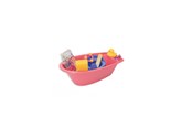 Dukke, bamse og udstyr - Heless Doll bath with accessories 8 pcs. - 914