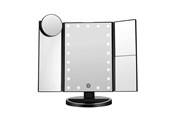 Makeupspejl - UNIQ Hollywood trifold make up spejl sort - 4777