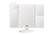 Makeupspejl - UNIQ Hollywood trifold make up spejl - hvid - 4777-1