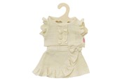 Dukker & Tilbehør - Heless Dolls Wrap Skirt Ecru with Ruffles 35-45 cm - 2422
