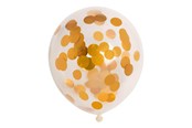 Legetøj - Globos Confetti Balloons Paper Confetti Metallic Gold 30cm 6pcs. - 1128003