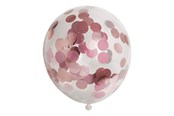 Legetøj - Globos Confetti Balloons Paper Confetti Metallix Rose Gold 6pcs. - 1128005