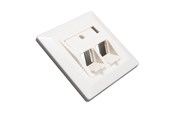 Kabler - diverse - Triax Wall outlet Keystone CAT6 Angle - 157078