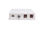 Kabler - diverse - Triax Outlet box Keystone CAT6 UTP CAT6 UTP 4 ports - 157081