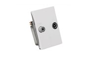Antennekabel/stik - Triax Wall Outlet 2-way TD 241E White - 302587