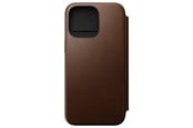 Mobil - Covers & Cases - Nomad Modern Leather Folio - iPhone 15 Pro Max | Brown |  Leather - NM01633785