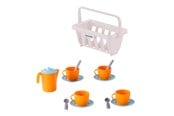 Rolleleg - Cavallino Toys Cavallino Crockery in Basket Orange 15 pieces. - 8326SF01