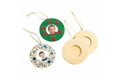 Kreativitet & Hobbyartikler - Colorations - Decorate your own Wooden Photo Frame Ornament Set of 12 - CHPHOTO