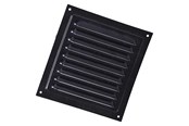 Ventilation - Duka Jalousirist 150x150 mm, sortlakeret aluminium - 329193