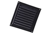 Ventilation - Duka Jalousirist 200x200 mm, sortlakeret aluminium - 329194