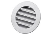 Ventilation - Duka Metal rist Dusav Ø125mm, Sortlakeret aluminium - 410485
