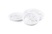 Ventilation - Duka Skabsrist Type 61.2, Ø60 mm, hvid - 4 stk. - 109022