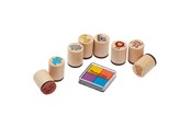 Kreativt Legetøj - Goki Wooden Stamp Set - Wild Animals - 15499