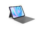 Tastatur - Logitech Combo Touch for iPad Pro 11-inch (M4) - Tastatur & Folio sæt - Nordisk - Grå - 920-012773