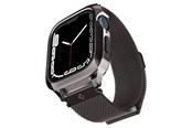 Smartwatch - Tilbehør - Spigen Metal Fit Pro - graphite - Apple Watch 9/8/7 45mm - ACS04585