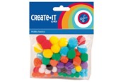 Kreativitet & Hobbyartikler - Haza Witbaard Colored Pompoms 78pcs. - 192320