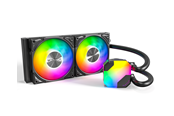 CPU Køler - Montech Hyper Flow ARGB 240 - Black - CPU Vandkøling - Max 29 dBA - Hyper Flow ARGB 240 (B)