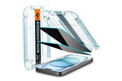 Mobil - Beskyttelsesglas - Spigen Glass tR EZ Fit HD Privacy 1 Pack - iPhone 16/15 - AGL07121