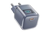 Mobil - Adaptere & Opladere - Acefast Wall charger A53 Sparkling series PD 30W GaN (grey) - 6974316282396