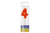 Legetøj - Folat BV Luxury Birthday Candle - 4 years - 07774