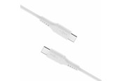 USB kabel - FIXED LIQUID Silicone - 60W - USB-C <-> USB-C - 2m - Hvid - FIXDLS-CC2-WH