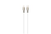 USB kabel - FIXED METAL USB-C/Lightning MFI flettet kabel 0.5m Hvid - FIXDB-CL05-WH