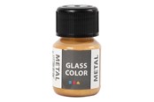 Kreativt Legetøj - Creativ Company Glass Color Metal Paint - Gold 30ml - 31774