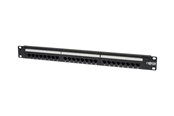Netværkstilbehør - Tripp Lite 24-Port Cat6 Cat5 Patch Panel Feed Through Rackmount 568A/B RJ45 1URM TAA - patch panel - 1U - 19" - N254-024