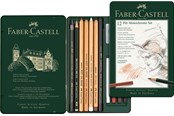 Skrive- og Tegneværktøjer - Faber-Castell Pitt monochrome 12 stk NY - 112975